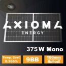 Сонячна панель 375Вт моно, AXM120-9-166-375, AXIOMA energy, 9BB half cell